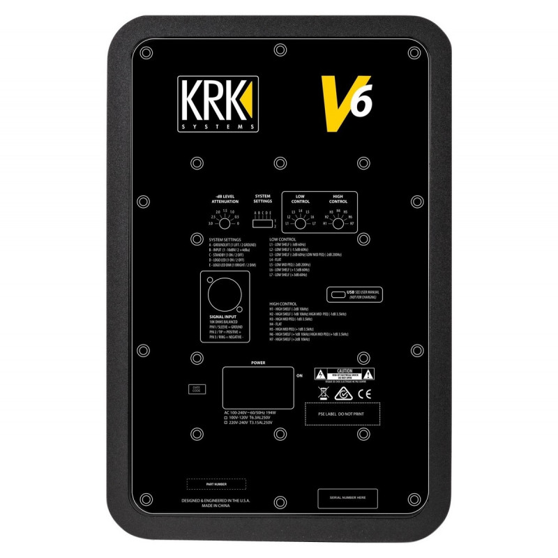 Студийный монитор KRK V6S4, Черный